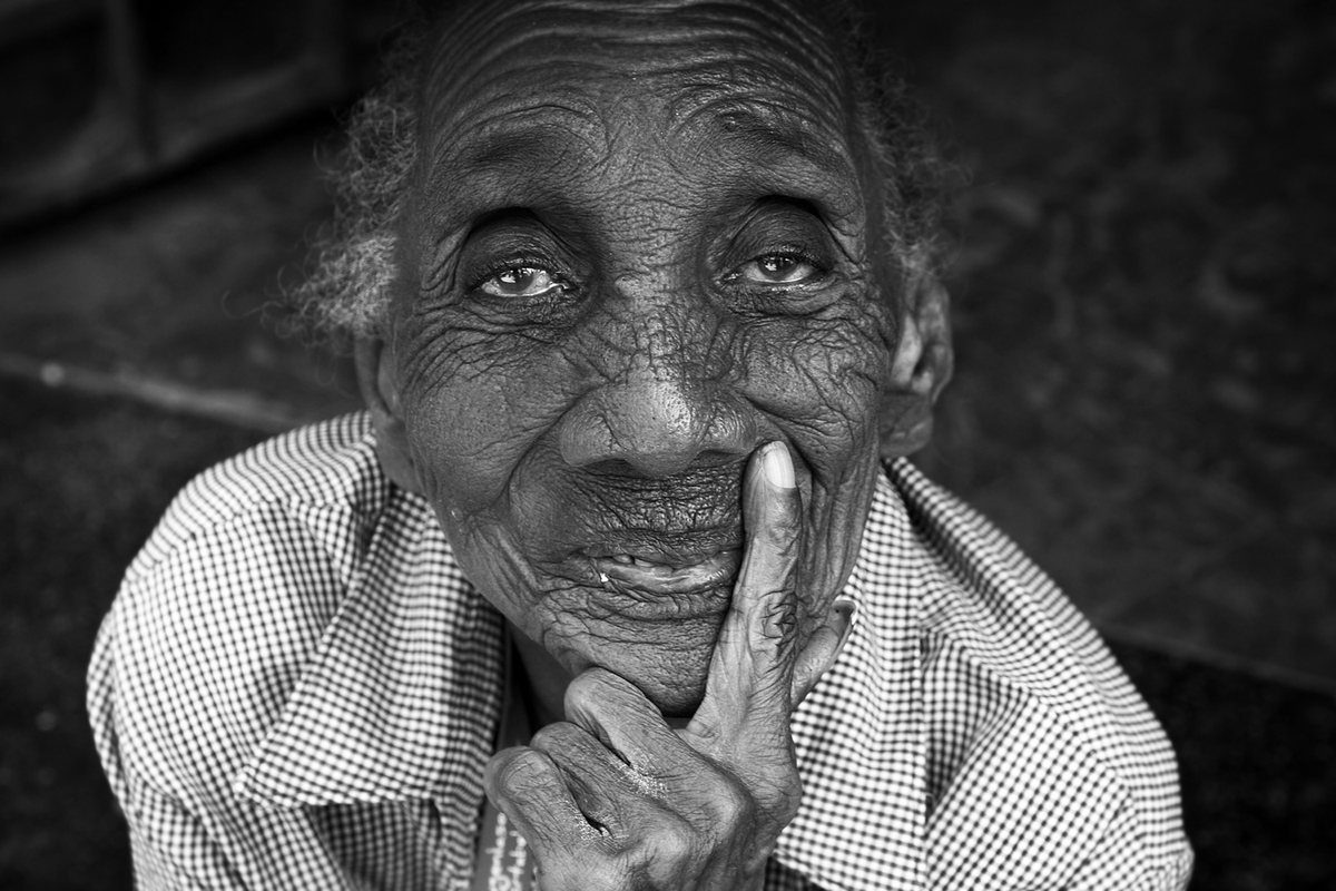 Old woman portrait