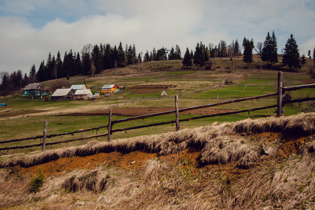 Карпати. Мальовничі пагорби.