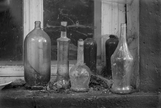 У вікні покинутого дому