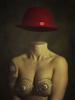 portrait in the red hat