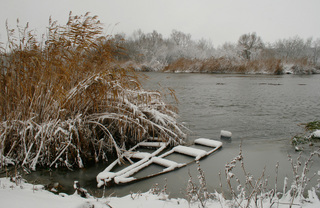 На зимовій стоянці.