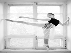 Balerina and window
