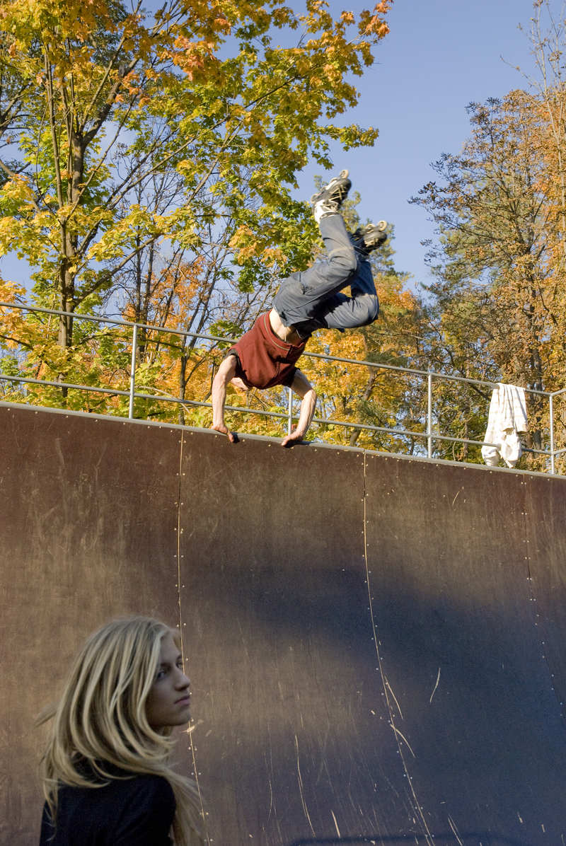 Осень. Роллердром.