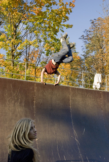 Осень. Роллердром.