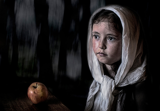 Girl and Apple
