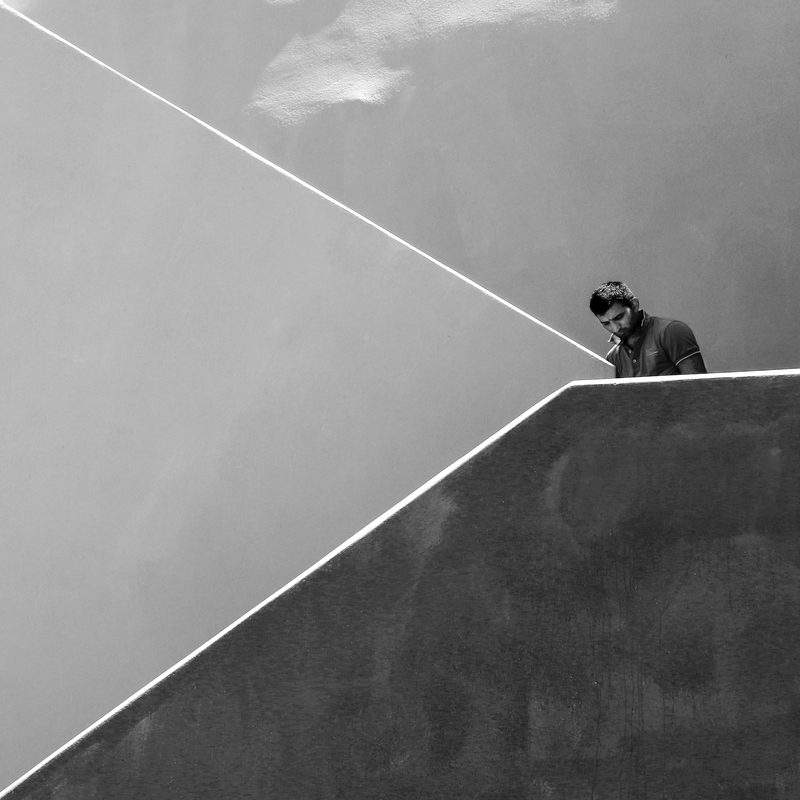 following the staircase