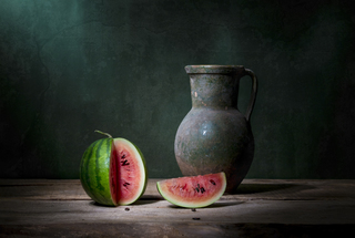 Still life with a little watermelon