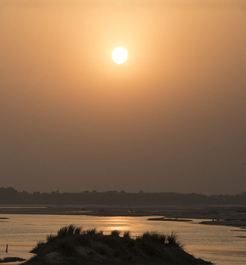 Sunset at Damodar River