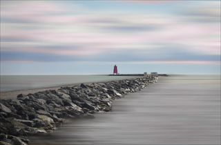 At the end of the pier