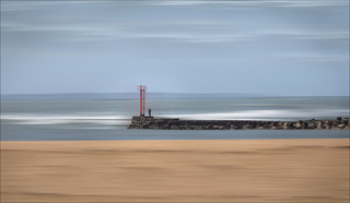 Standing on the breakwater
