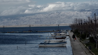 Port under the clouds