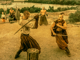 Fighting dances of cossacks