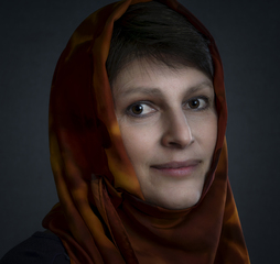 Woman with a headscarf