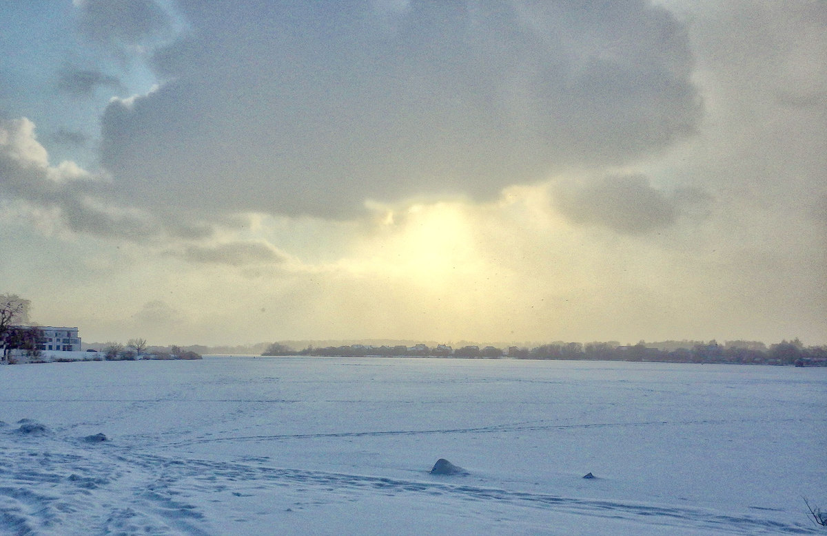 оз. Басів Кут, зима