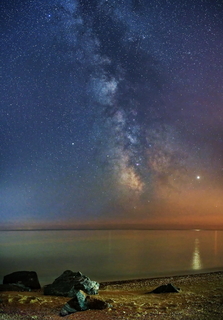 Звездная ночь на море.