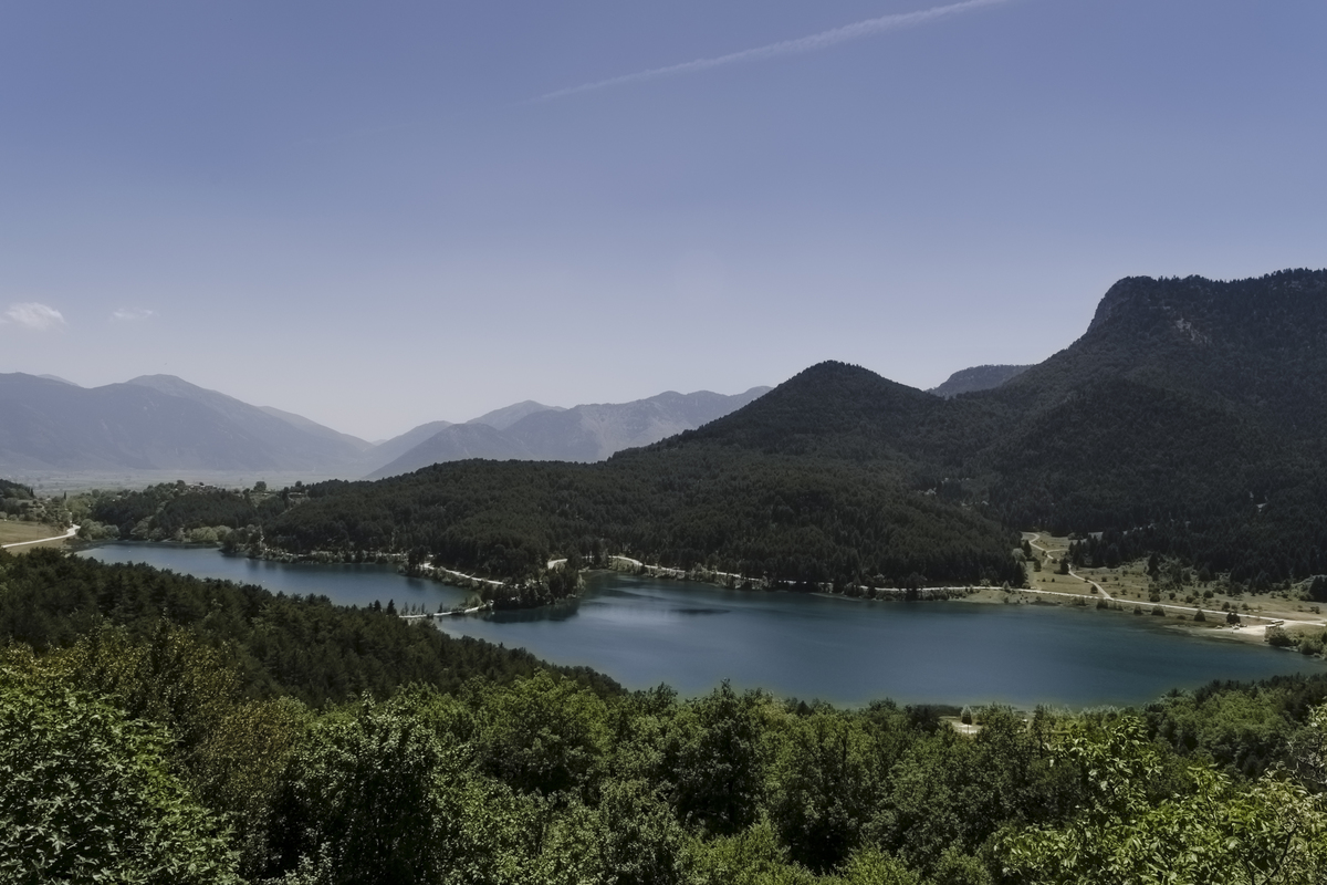 Lake Doxa from above LR-0563