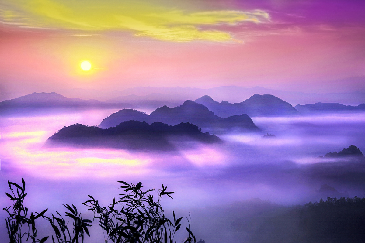 Sunrise from the distance