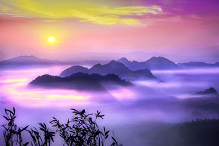 Sunrise from the distance