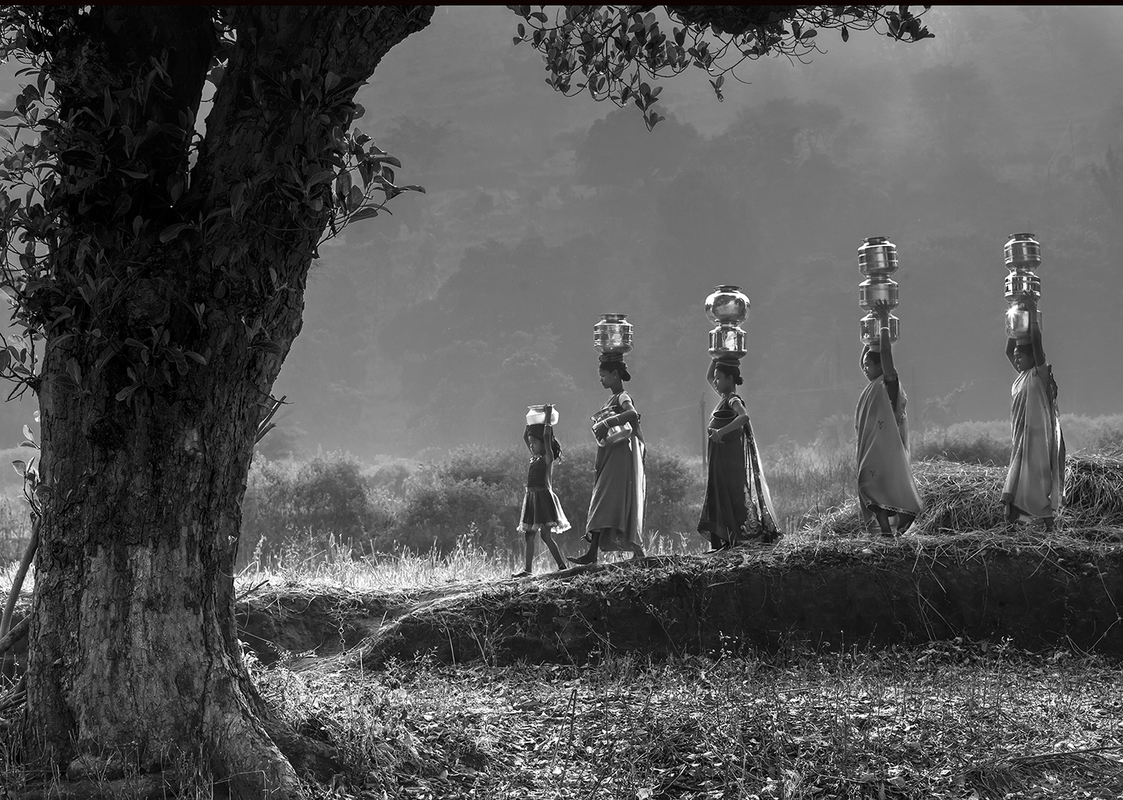 Water carry long from way