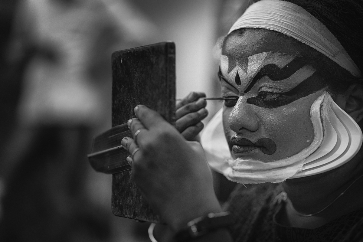 The Kathakali artist