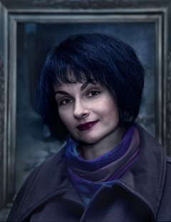 Portrait in blue tones