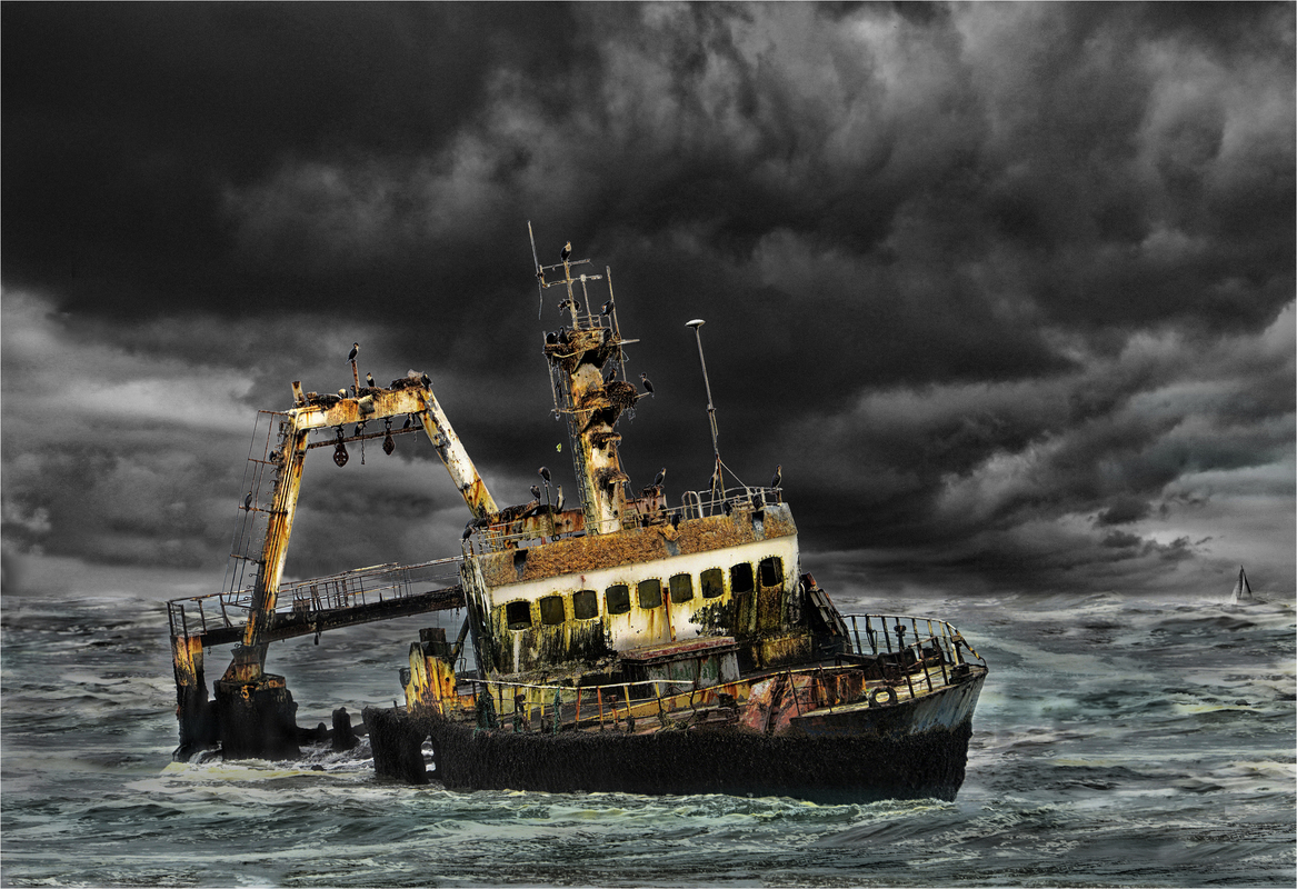 Wreck Zeila in the storm