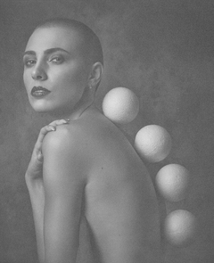 portrait with balls