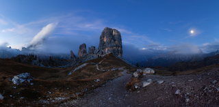 Cinque Torri at dusk