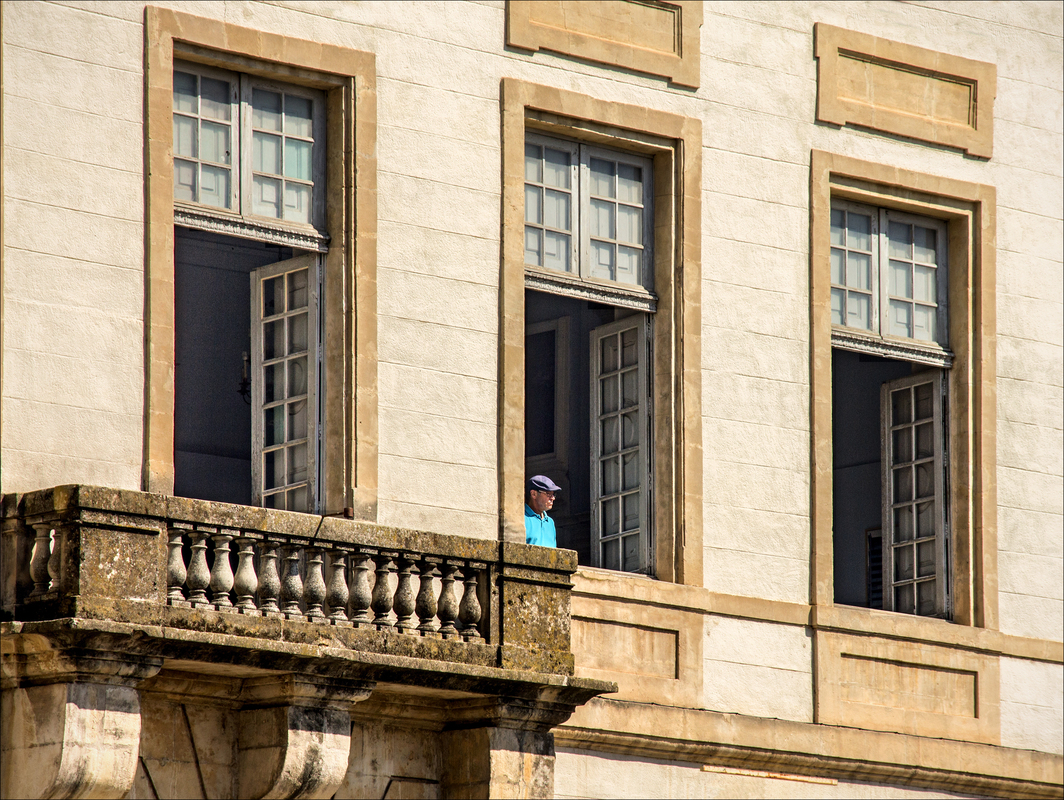 Watching at the window