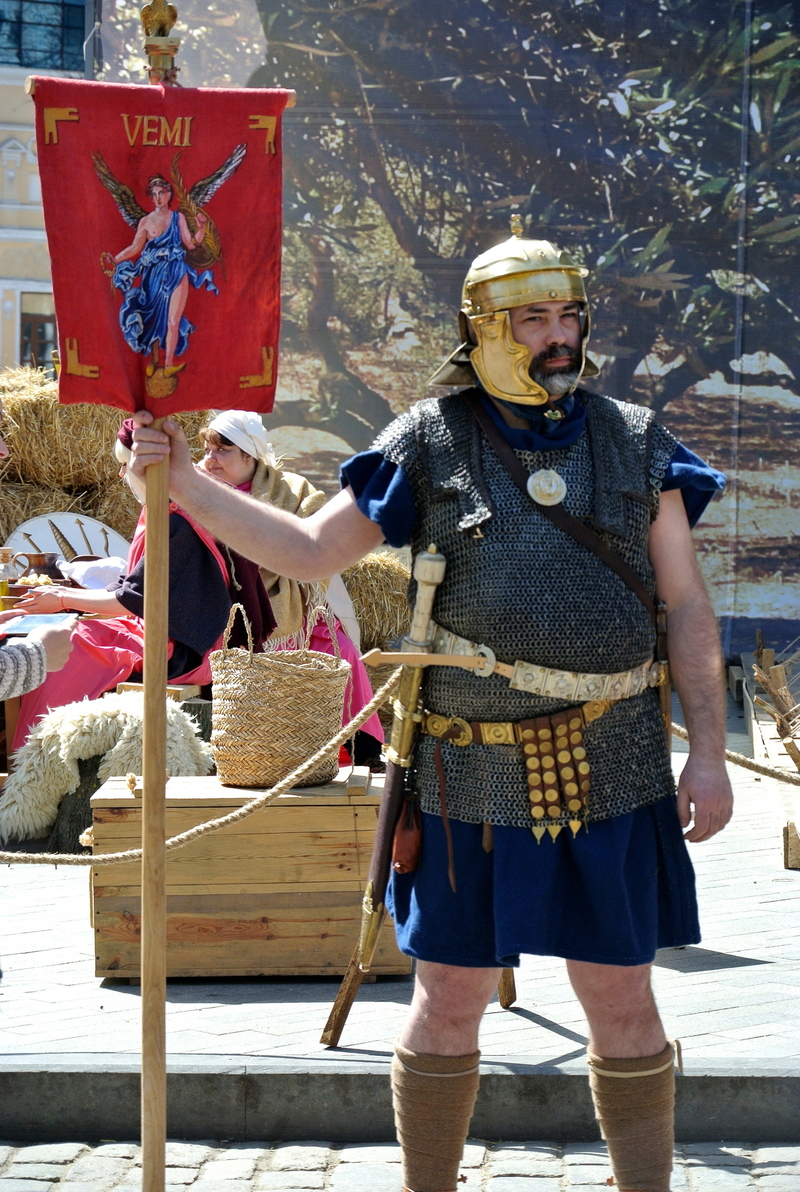 Реконструкция...лагерь римских легионеров