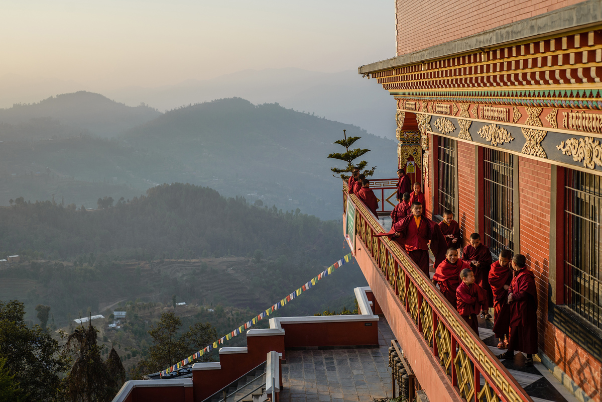Tibetan Buddhist Monastery In Nepal