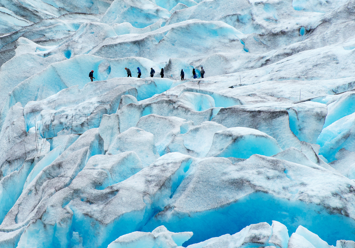 On the glacier