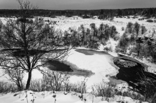 Трохи чорного в білій зимі