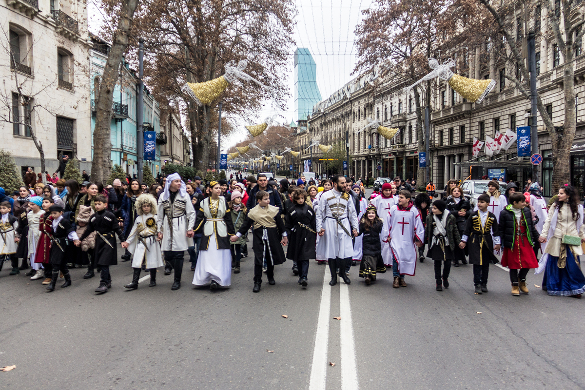 Празднование рождества в Тбилиси 3