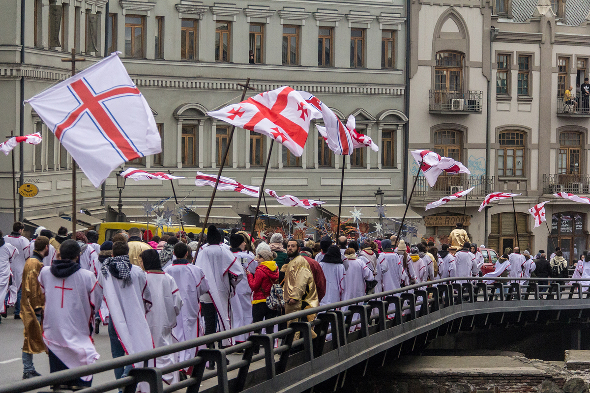 Празднование рождества в Тбилиси 4