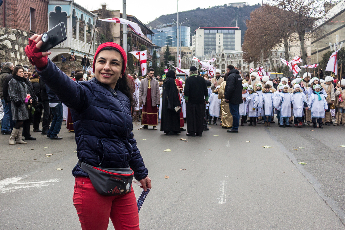 Празднование рождества в Тбилиси 5