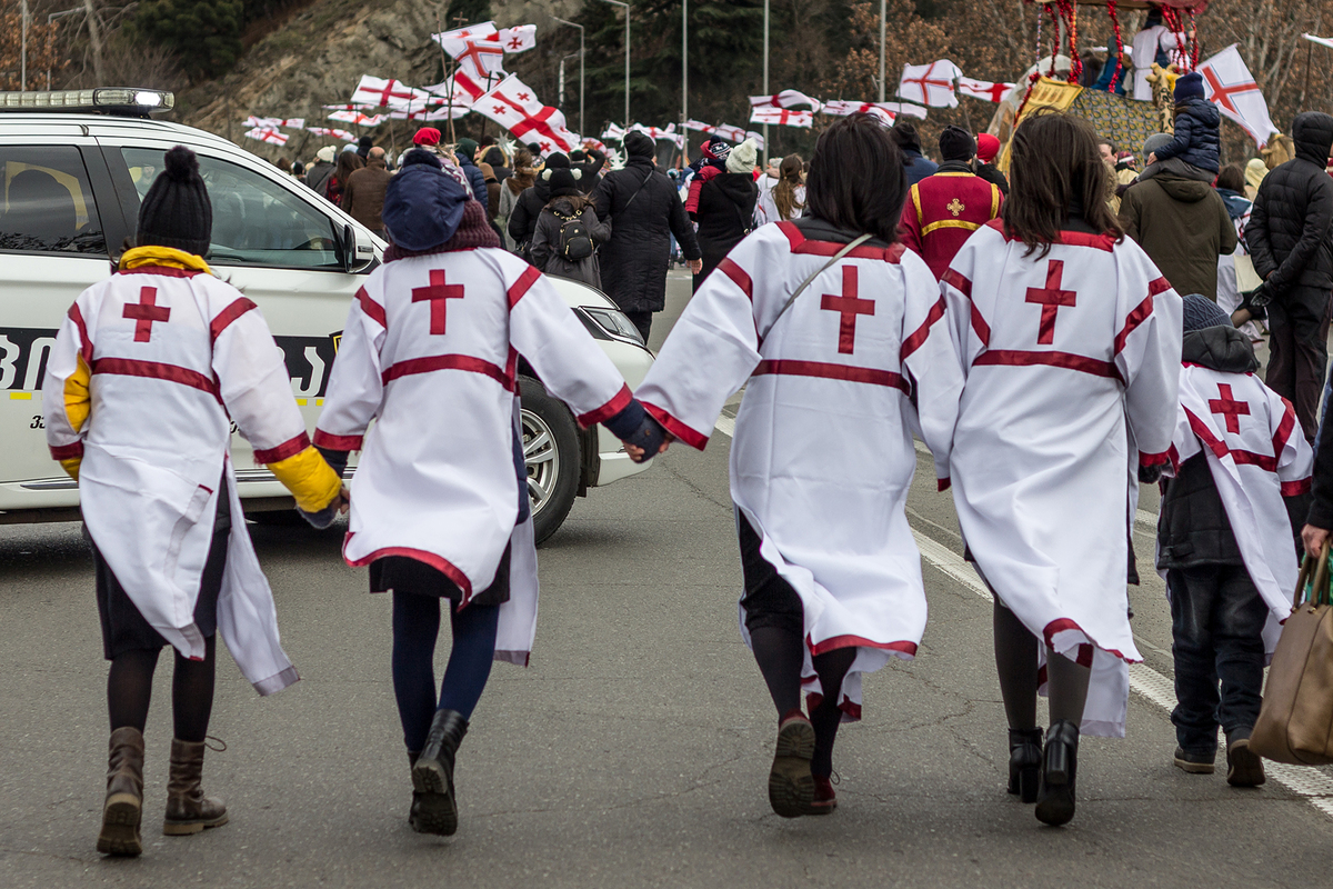 Празднование рождества в Тбилиси 8