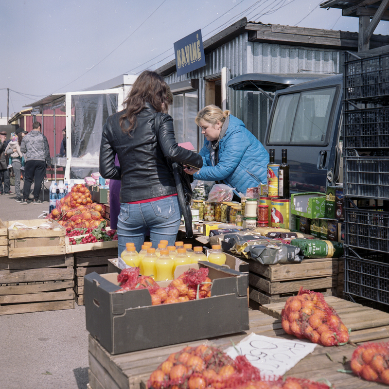 Panevėžys car market.
