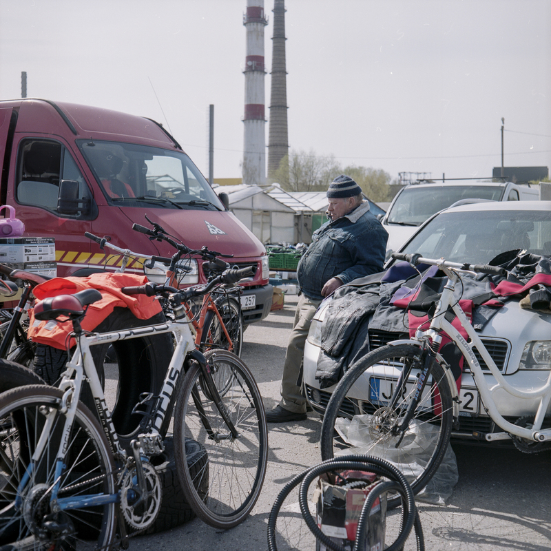 Panevėžys car market.