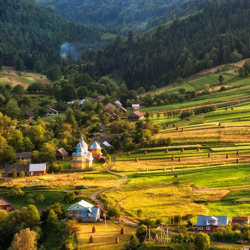 Village in the mountains