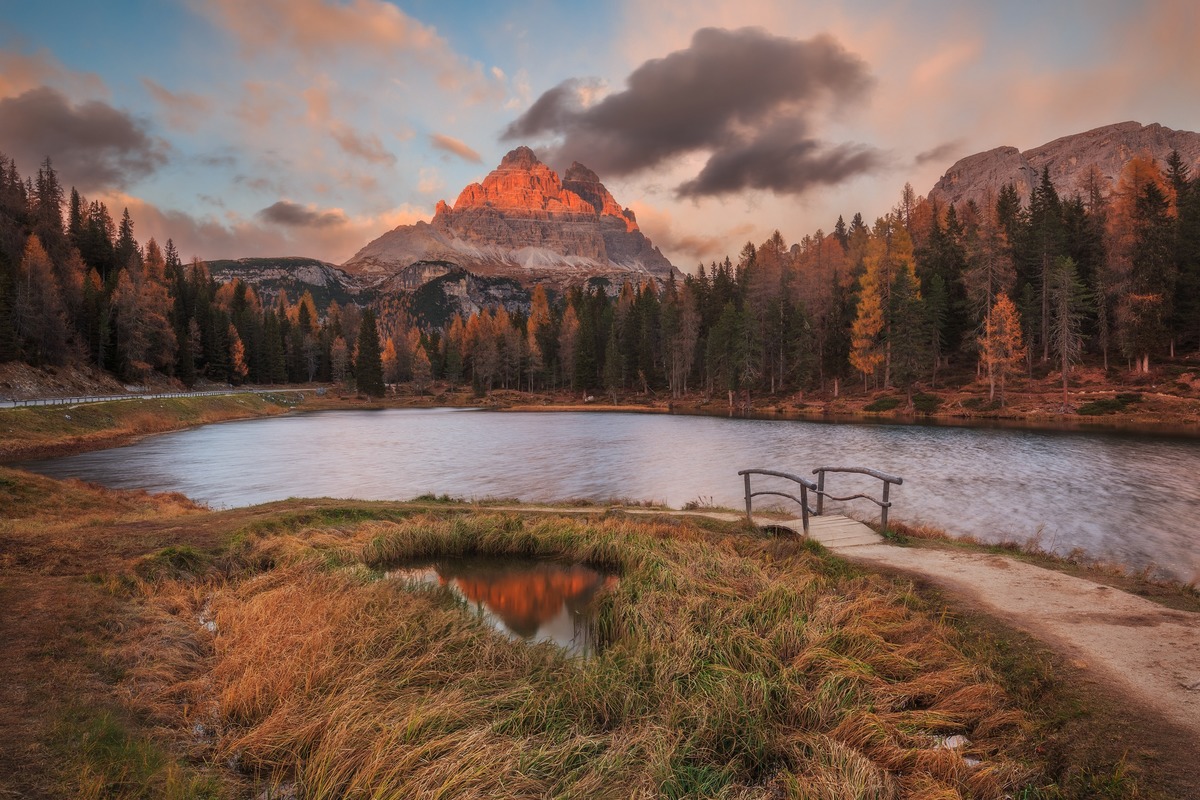 At the Mountain Lake