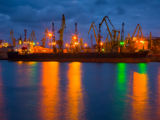 Вечір в одеській гавані