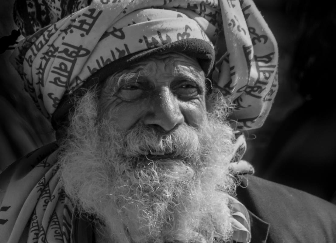 The portrait of old man