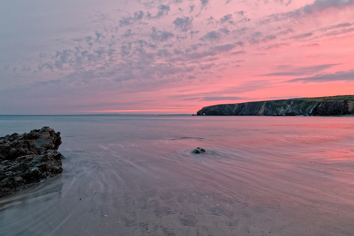 quiet evening by the sea