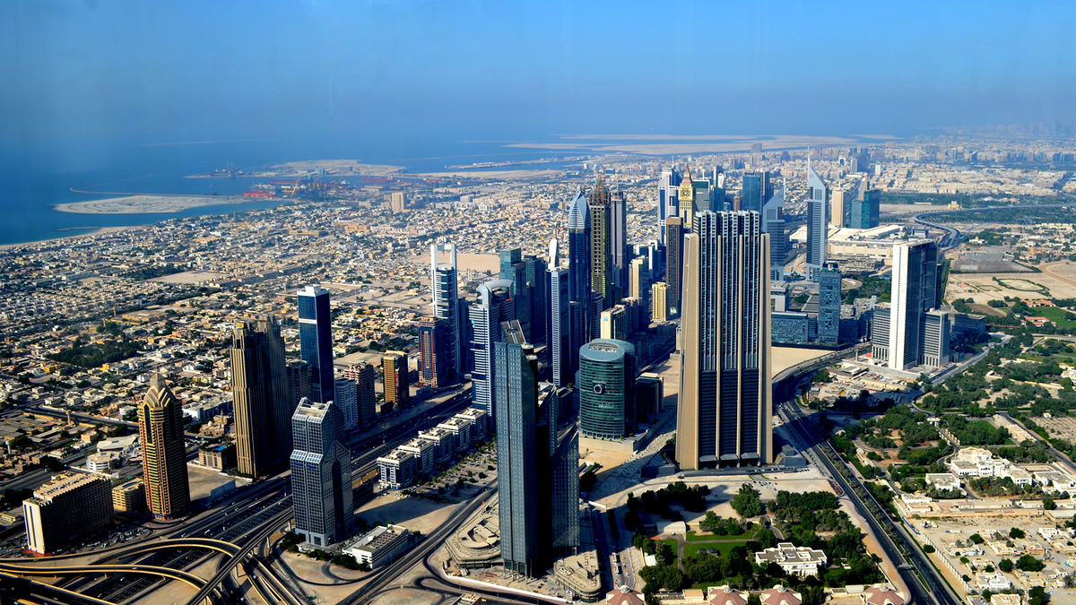 Dubai from burj khalifa