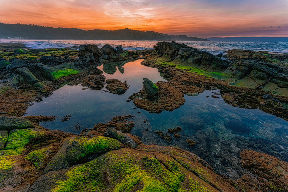 coastal erosions and dawn hour