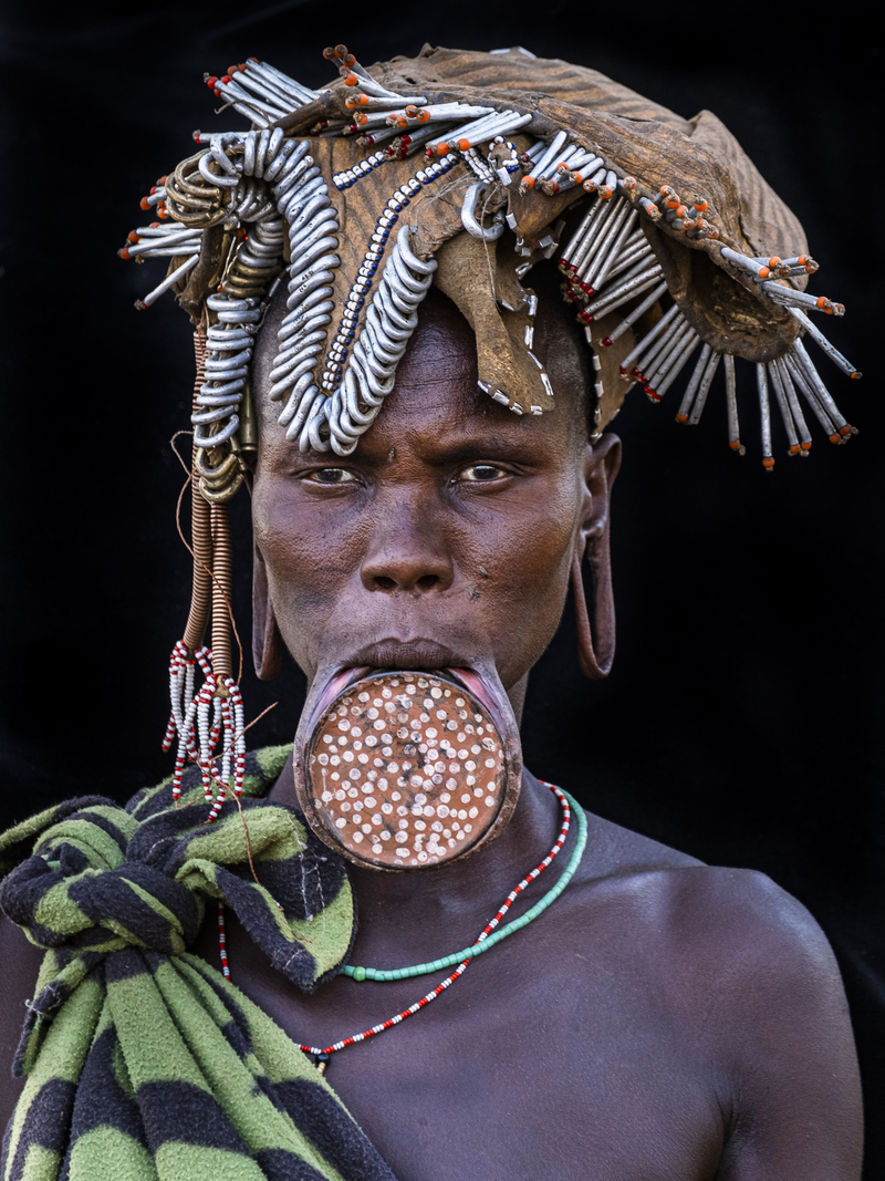 Mursi Woman with Lip Plate