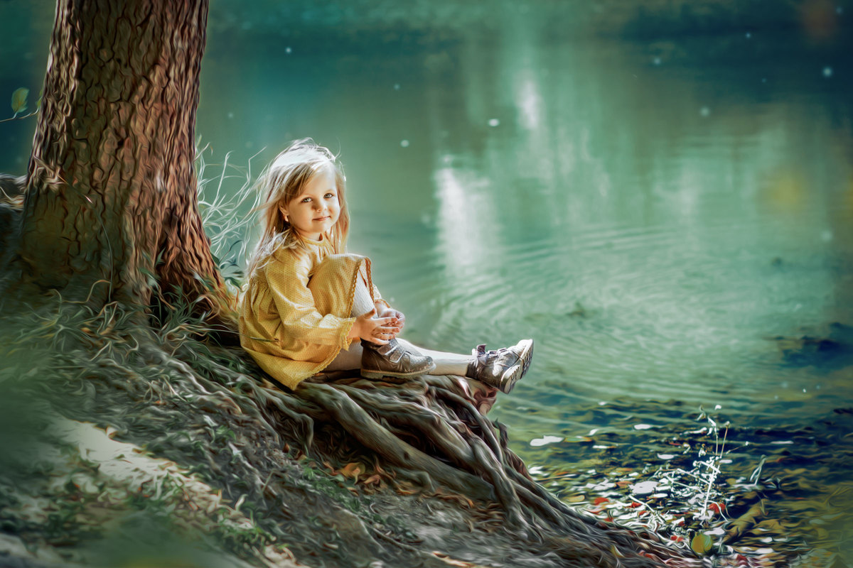 Квітка біля ставу