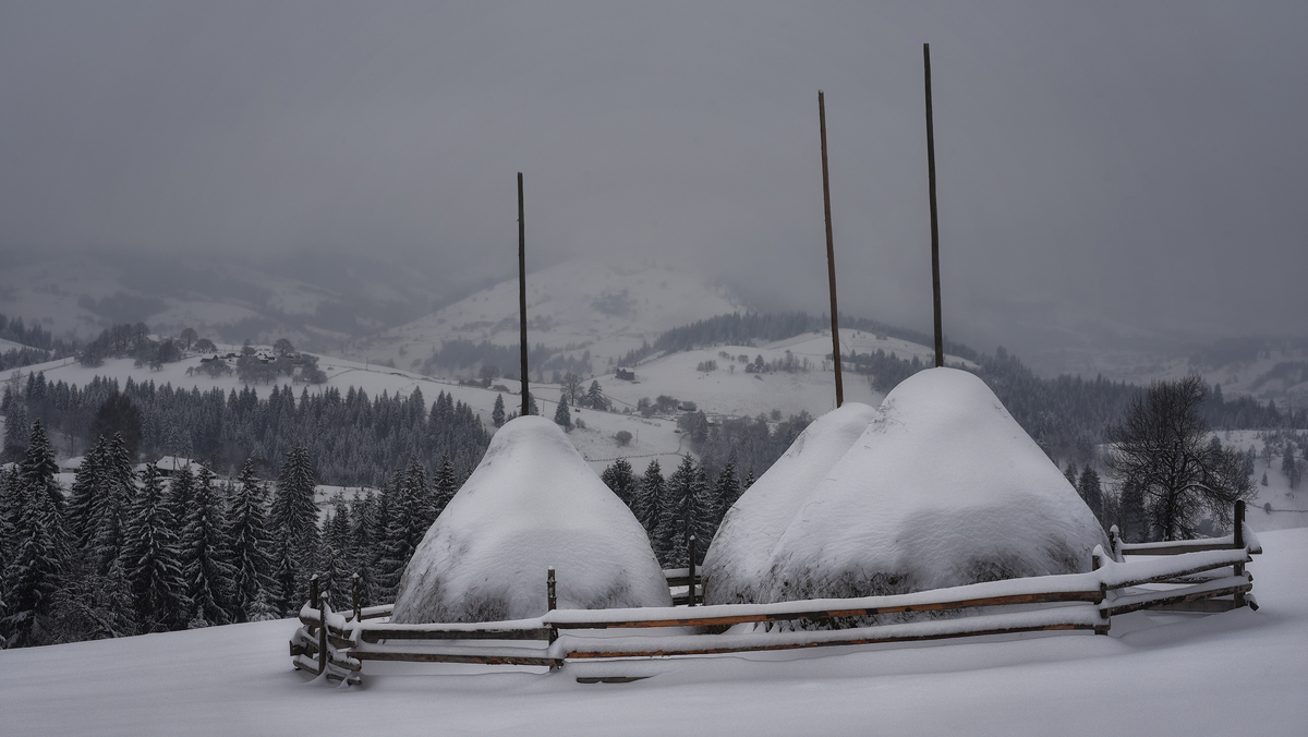 In the mountains above the village