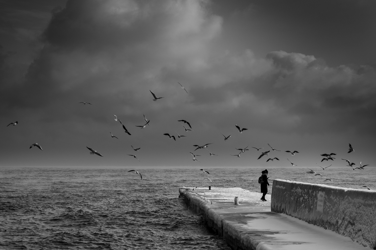 meditation by the sea